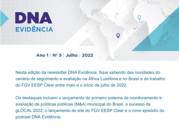 Leia a 5ª edição da newsletter DNA Evidência